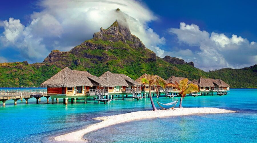 bora bora, island, caribbean