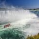 waterfall, boat, niagara falls