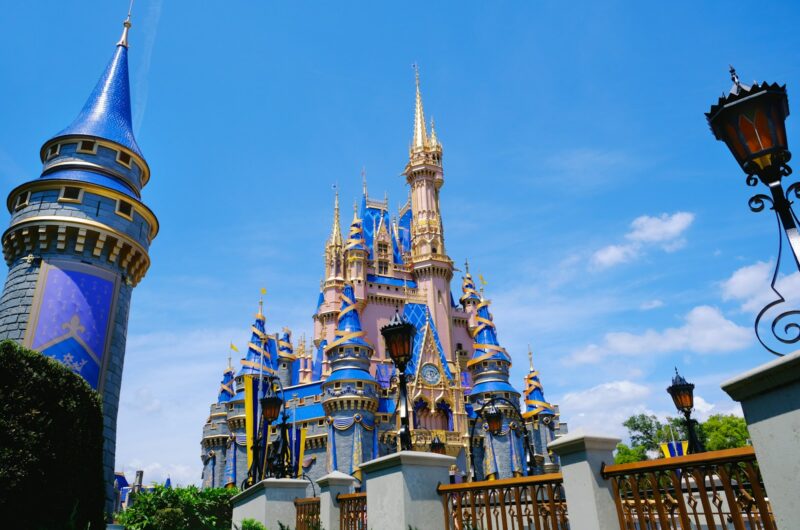 white and blue concrete castle under blue sky during daytime