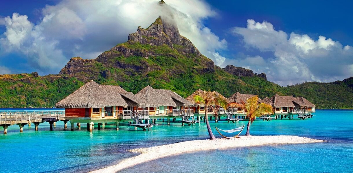 bora bora, island, caribbean