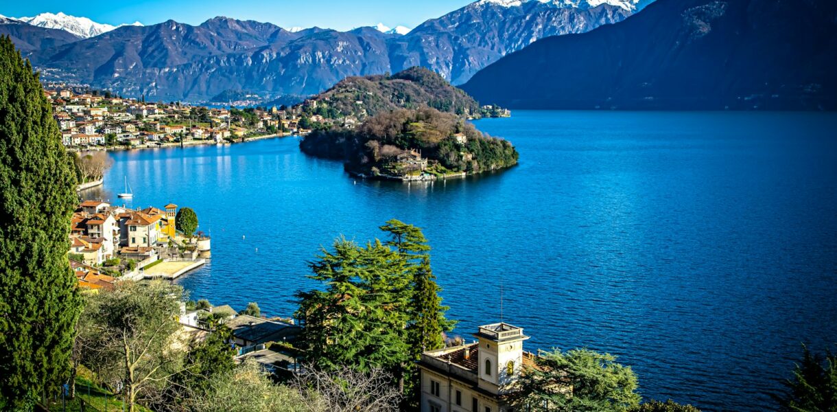 green trees near body of water and mountain during daytime